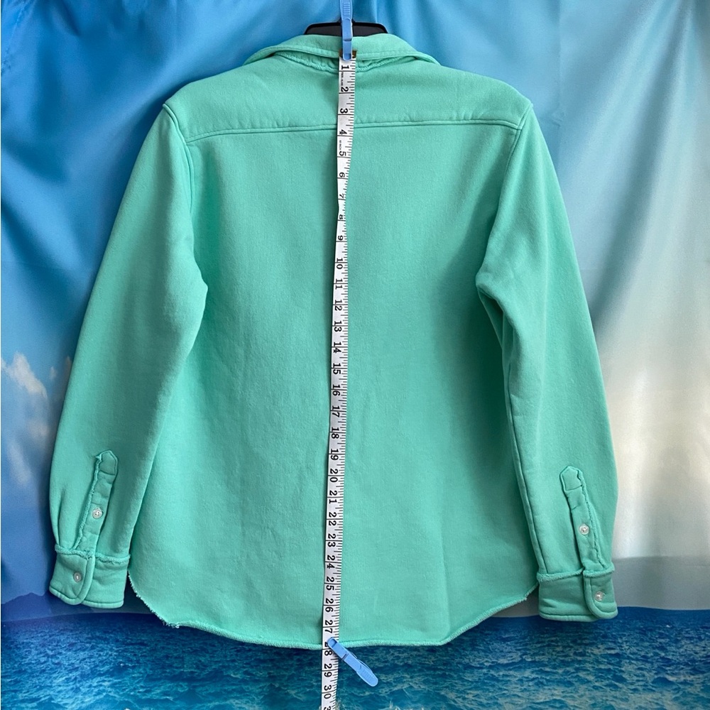 Frank & Eileen Eileen Button-Up Shirt TRIPLE FLEECE Size: S Spearmint - Picture 13 of 15